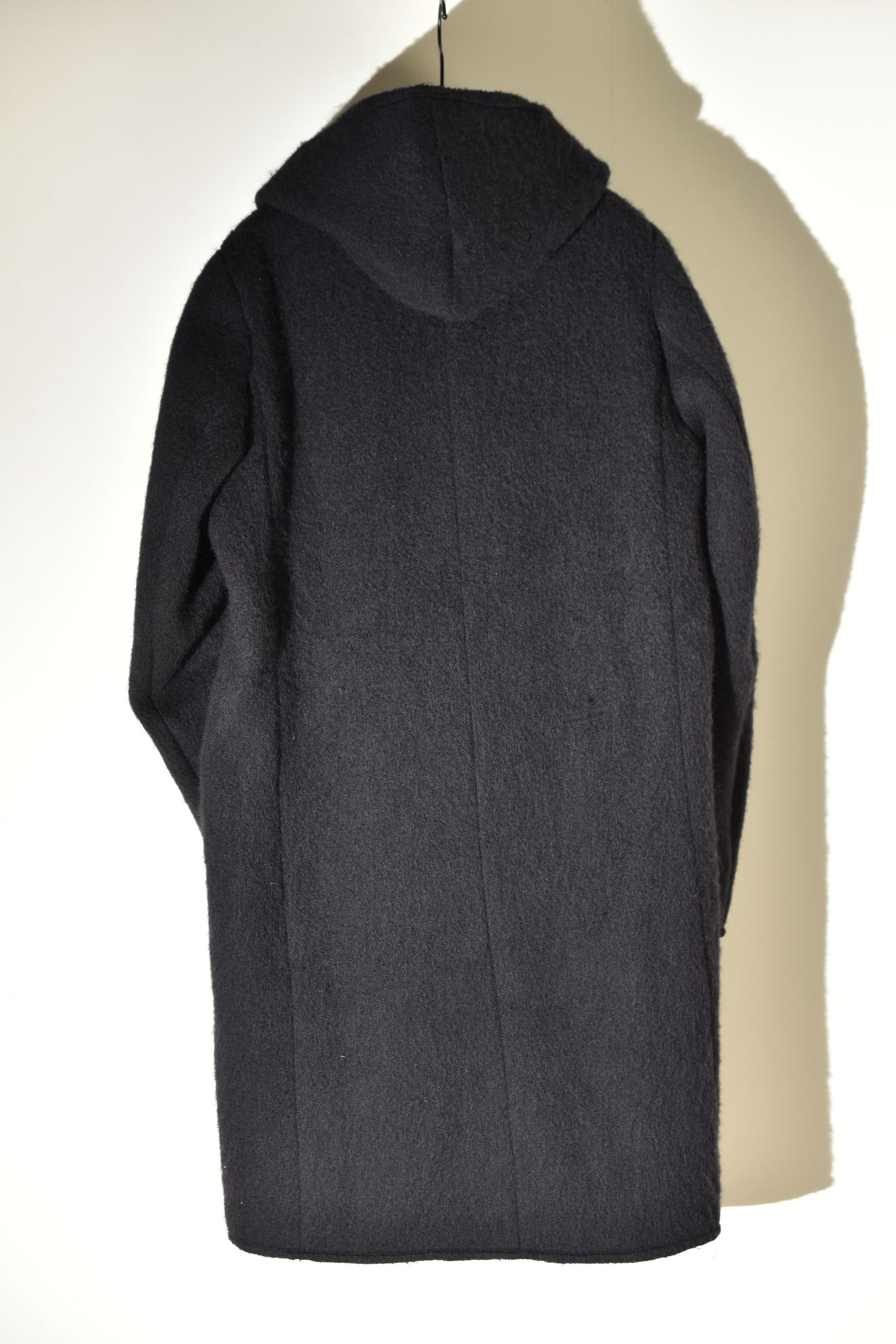 Shawl Collar Hoodie Coat "Black" / ショールカラーフーディコート"ブラック"
