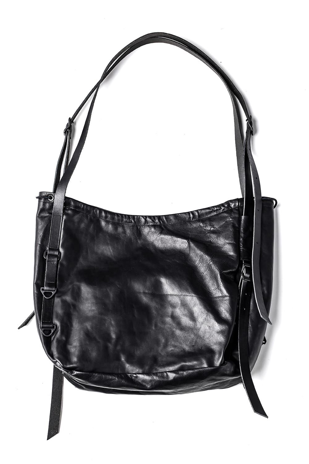 Horse Leather Shoulder Bag"Black" / ホースレザーショルダーバッグ"ブラック"