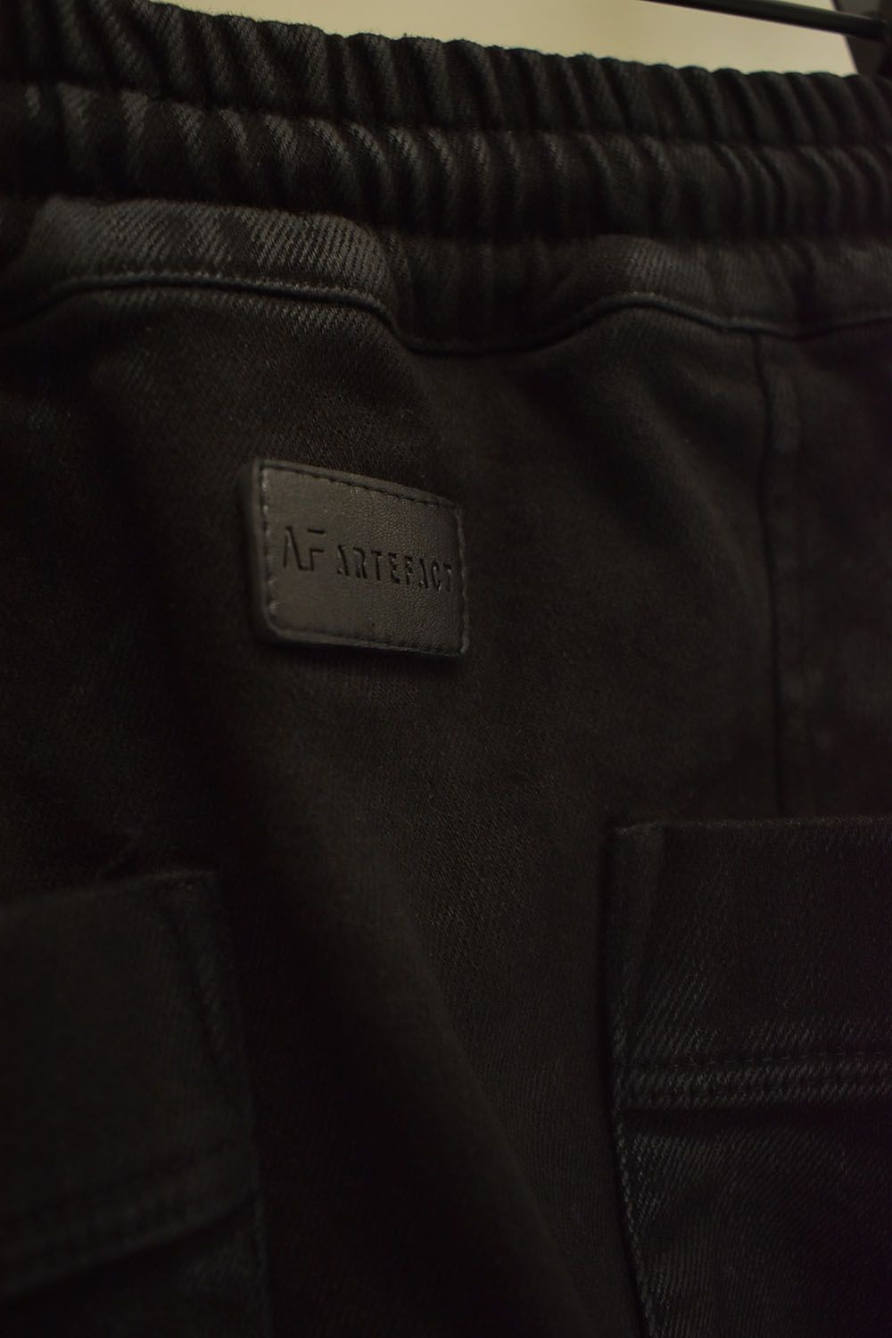 Coating Bonding  Sarouel Skinny Denim"Black" / コーティングボンディングサルエルスキニーデニム"ブラック"