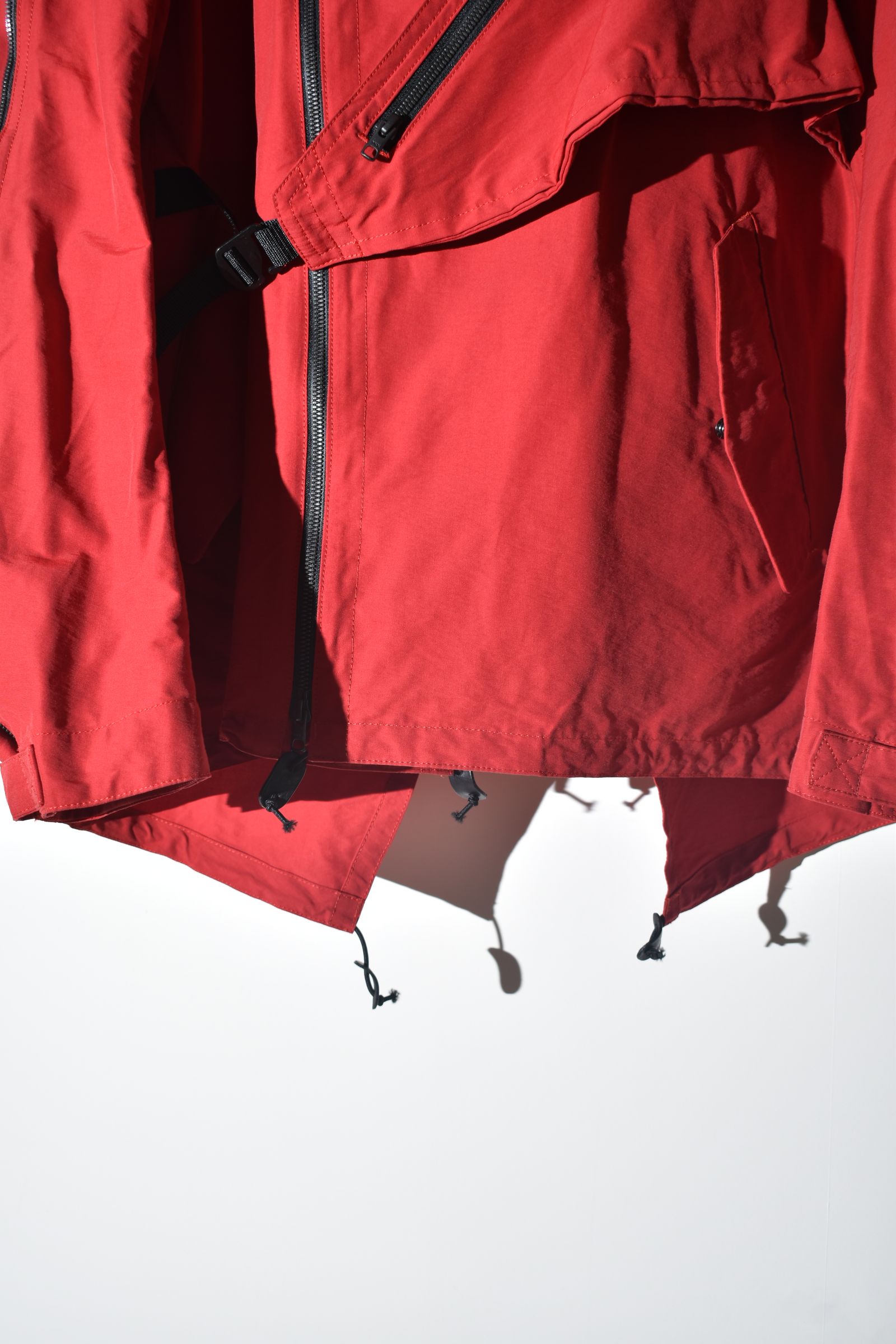 Multi Zip Short Mods Coat"Red" / マルチジップショートモッズコート"レッド"