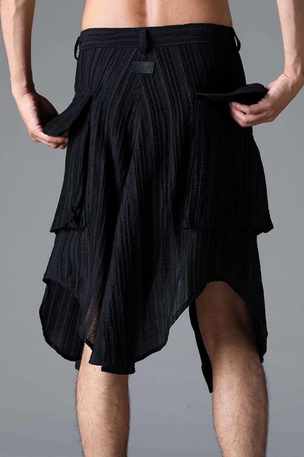 《2026SS先行予約》Sleeve Wrap Skirt"Black / Sand" /スリーブラップスカート"ブラック/サンド"