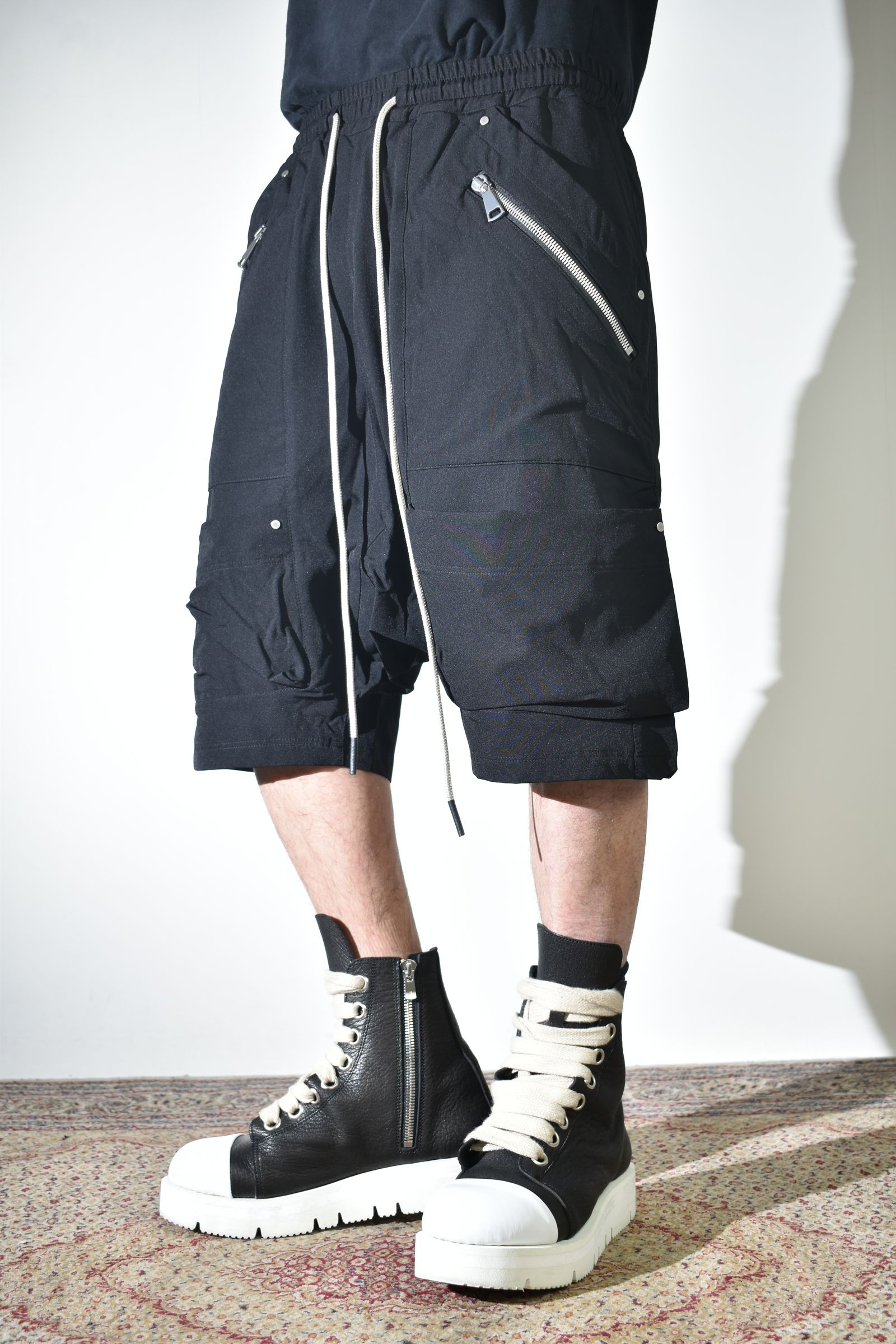 Stretch Nylon Cargo Shorts"Black" / ストレッチナイロンカーゴショーツ"ブラック"