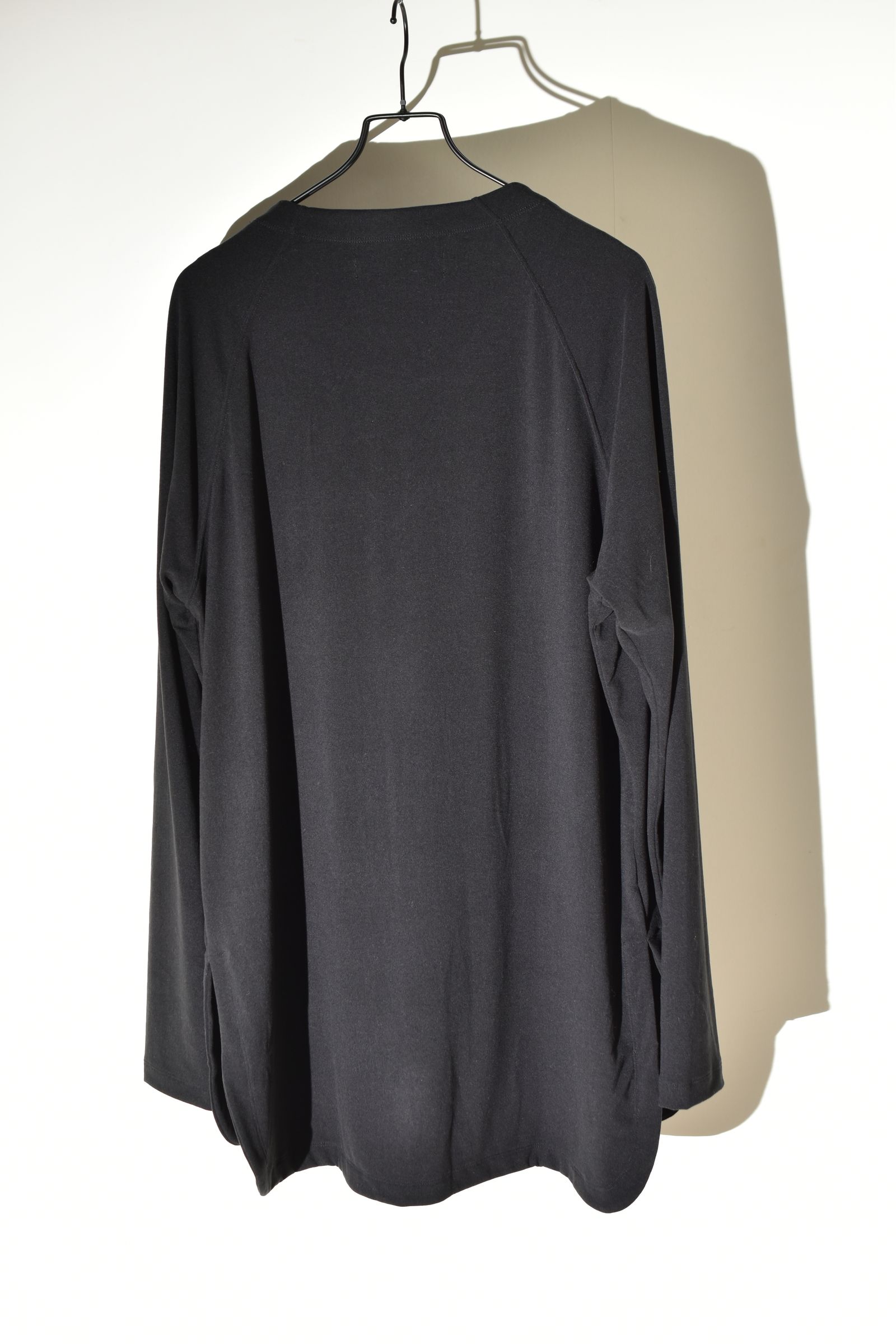 Loose Neck Premier Long Sleeve Tee"Black" /  ルーズネックプレミアロングスリーブTee"ブラック"