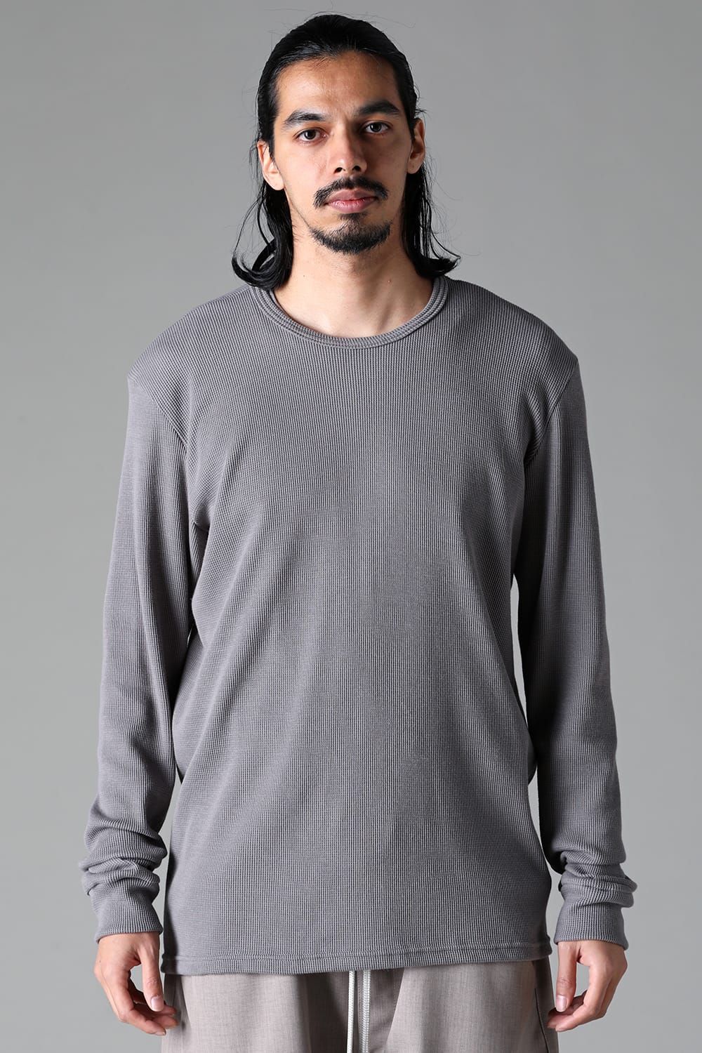 《2025AW先行予約》Crew Neck Top"Black / Beige /Khaki /Grey /D.Grey" / クルーネックトップ"ブラック/ベージュ/カーキ/グレー/ダークグレー"