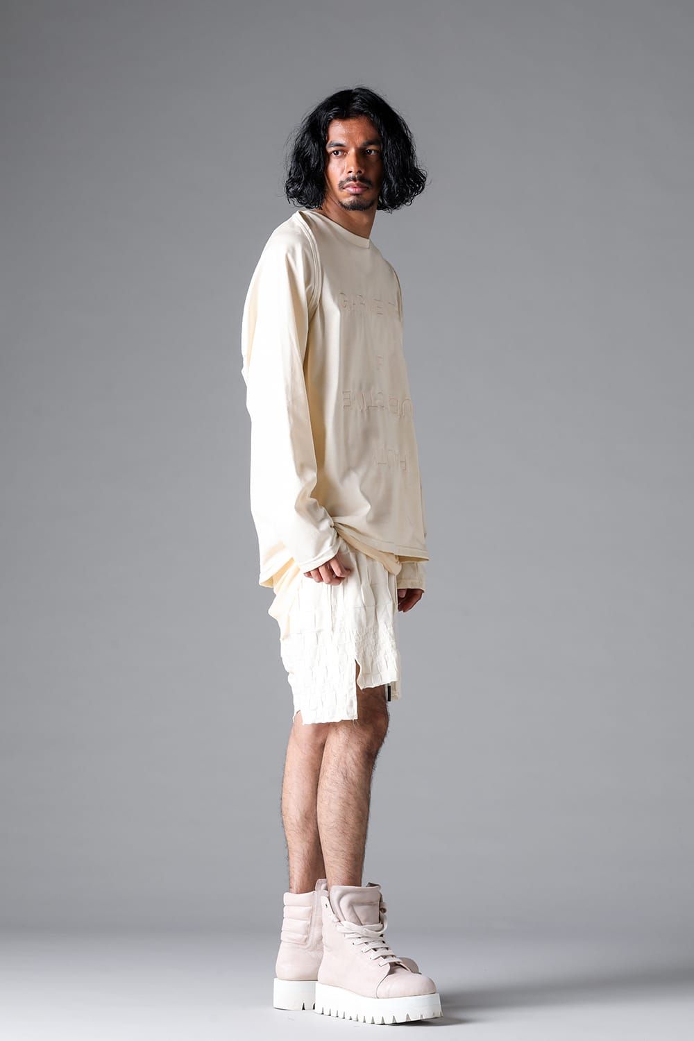 《2026SS先行予約》Gradient Plaid Pattern Shorts"Black / Cream" / グラデーションチェックパターンショーツ"ブラック/クリーム"