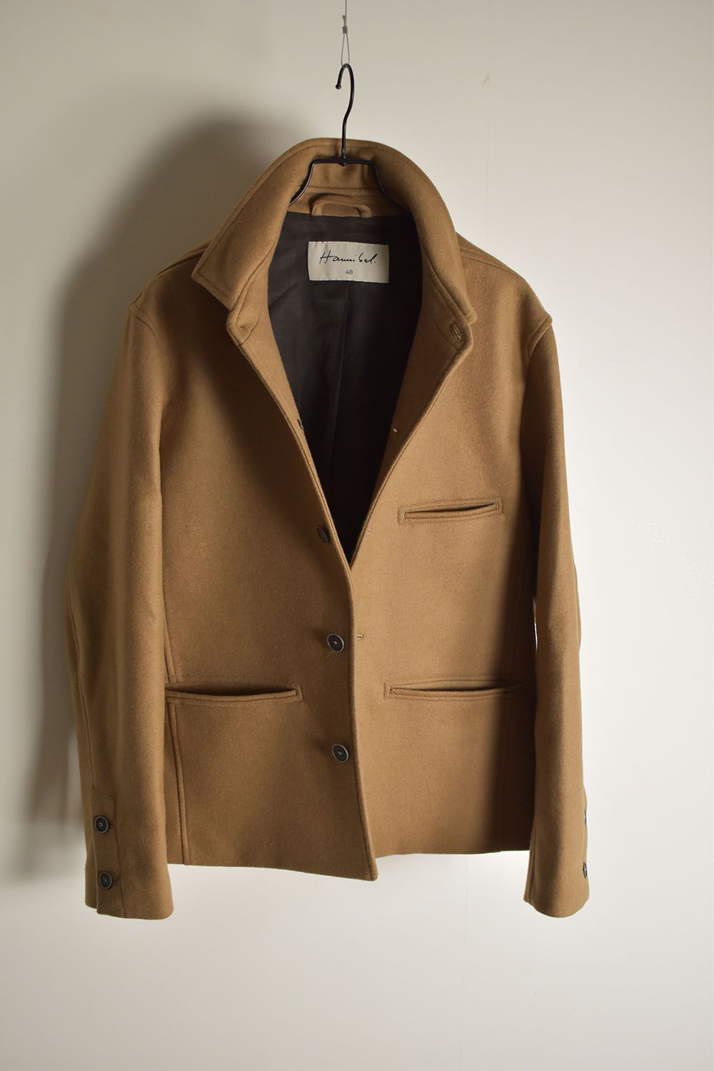 Wool Cashmere Work Jacket"Camel" / ウールカシミアワークジャケット"キャメル"