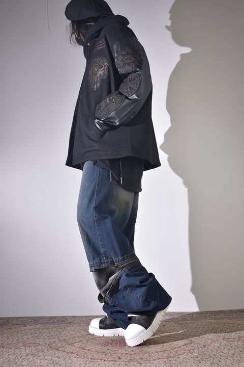 コーチジャケット×デニム