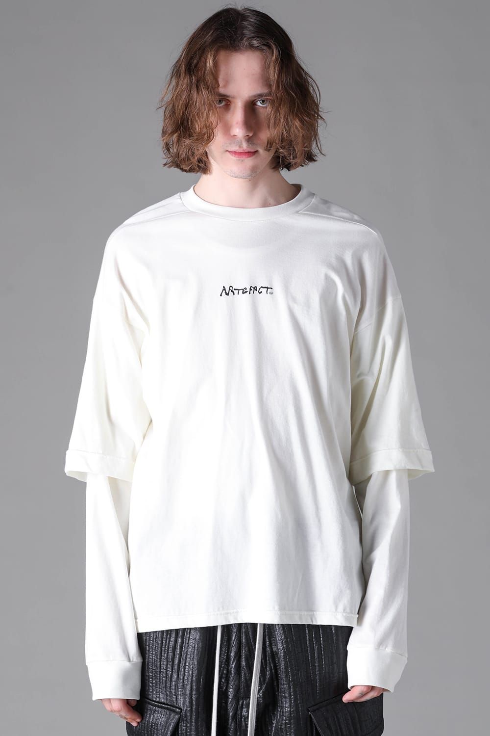 《2026AW先行予約》Printed Layerd Long Sleeve "Ivory" / プリントレイヤードロングスリーブ"アイボリー"