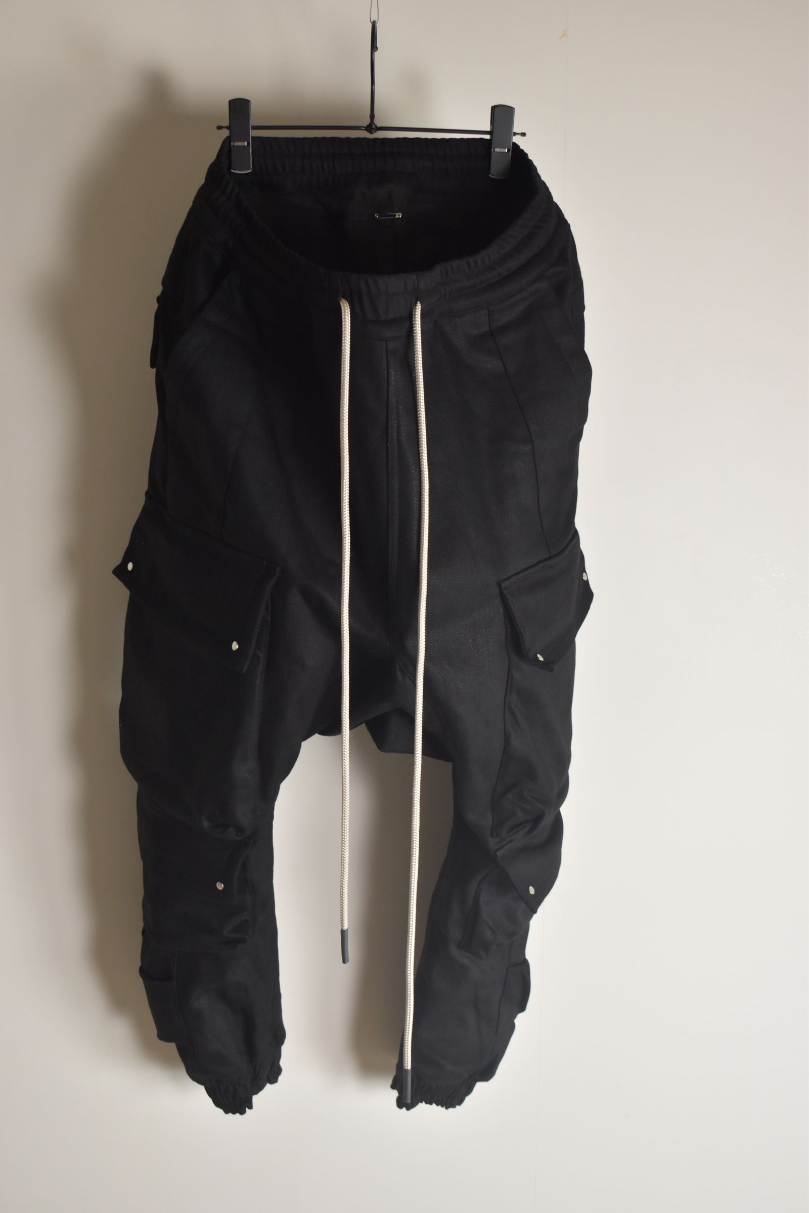 Bonding Sarouel Cargo Jogger Denim"Black" / ボンディングサルエルカーゴジョガーデニム"ブラック"