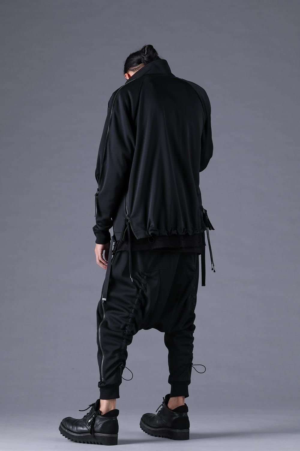 《2027SS先行予約分》Zip-Line Track Sarrouel Pants"Black" / ジップライン トラックサルエルパンツ"ブラック"