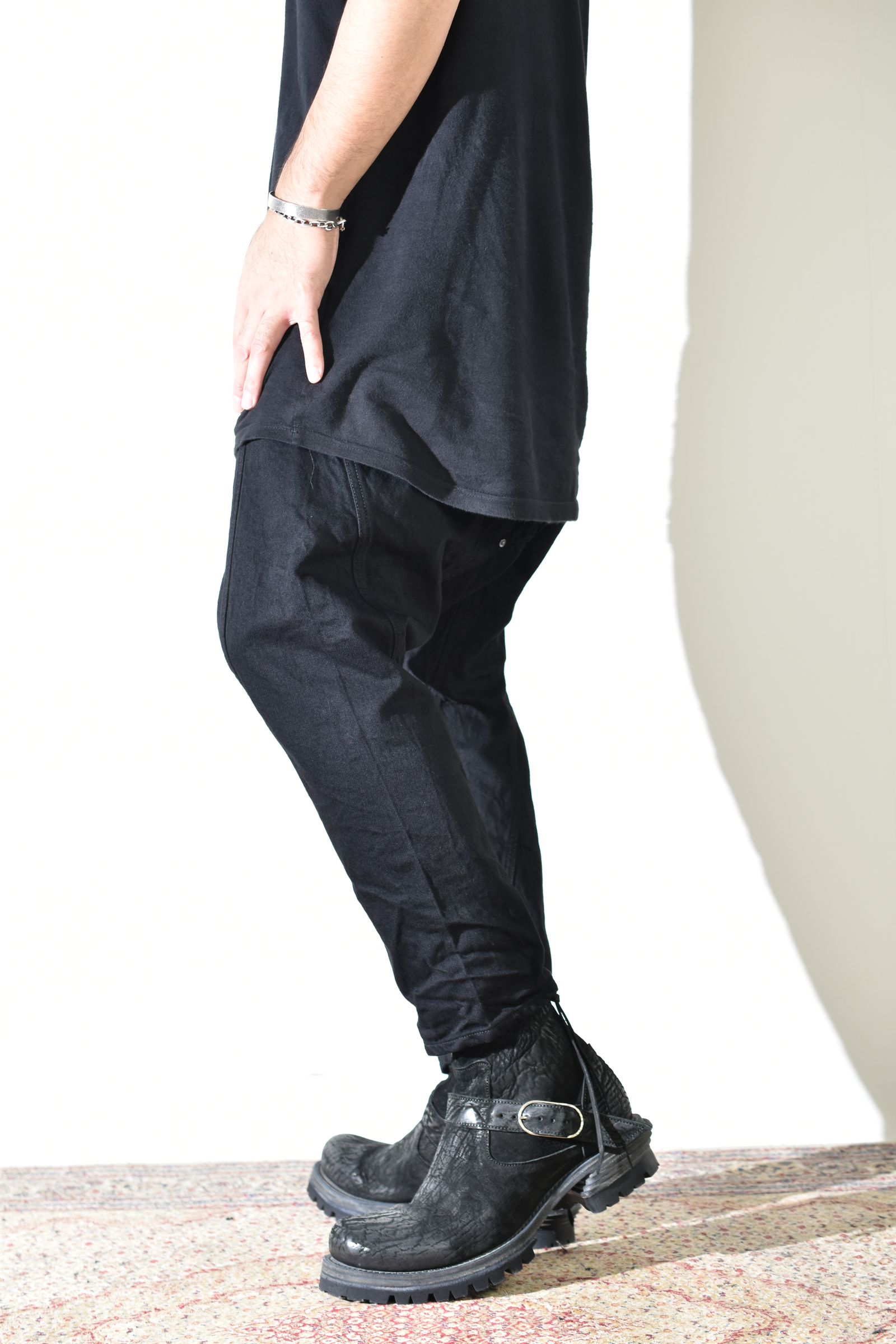 Sarrouel Denim Pants "Black" / サルエルデニムパンツ "ブラック"