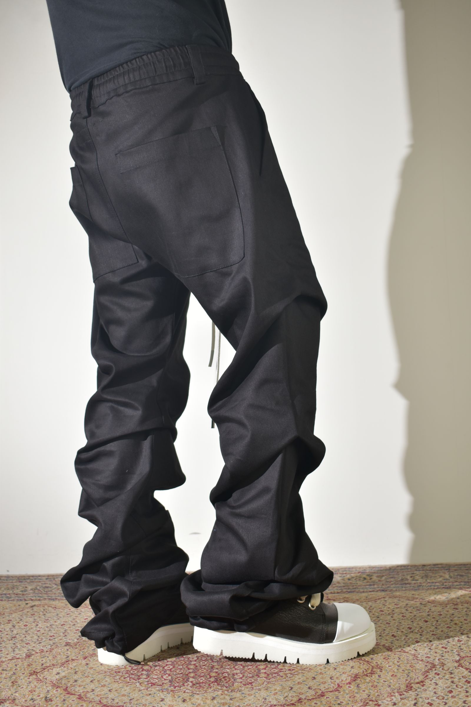 《2026AW先行予約》Boots Cut Tuck Pants"Black" / ブーツカットタックパンツ"ブラック"