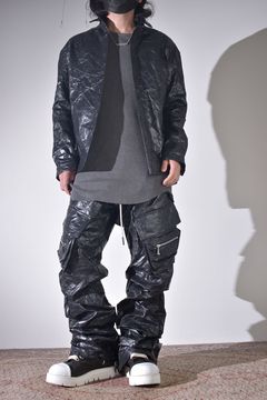 ワッシャー加工のシンセティックレザー