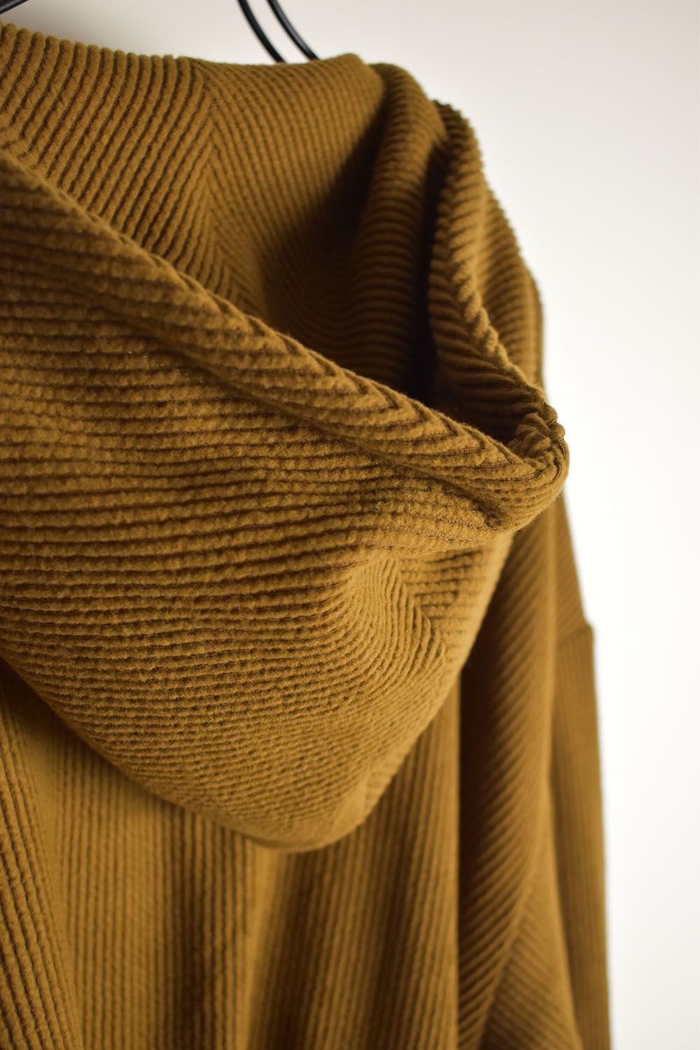 Kint Corduroy Hoodie"Camel" / ニットコーデュロイフーディ"キャメル"