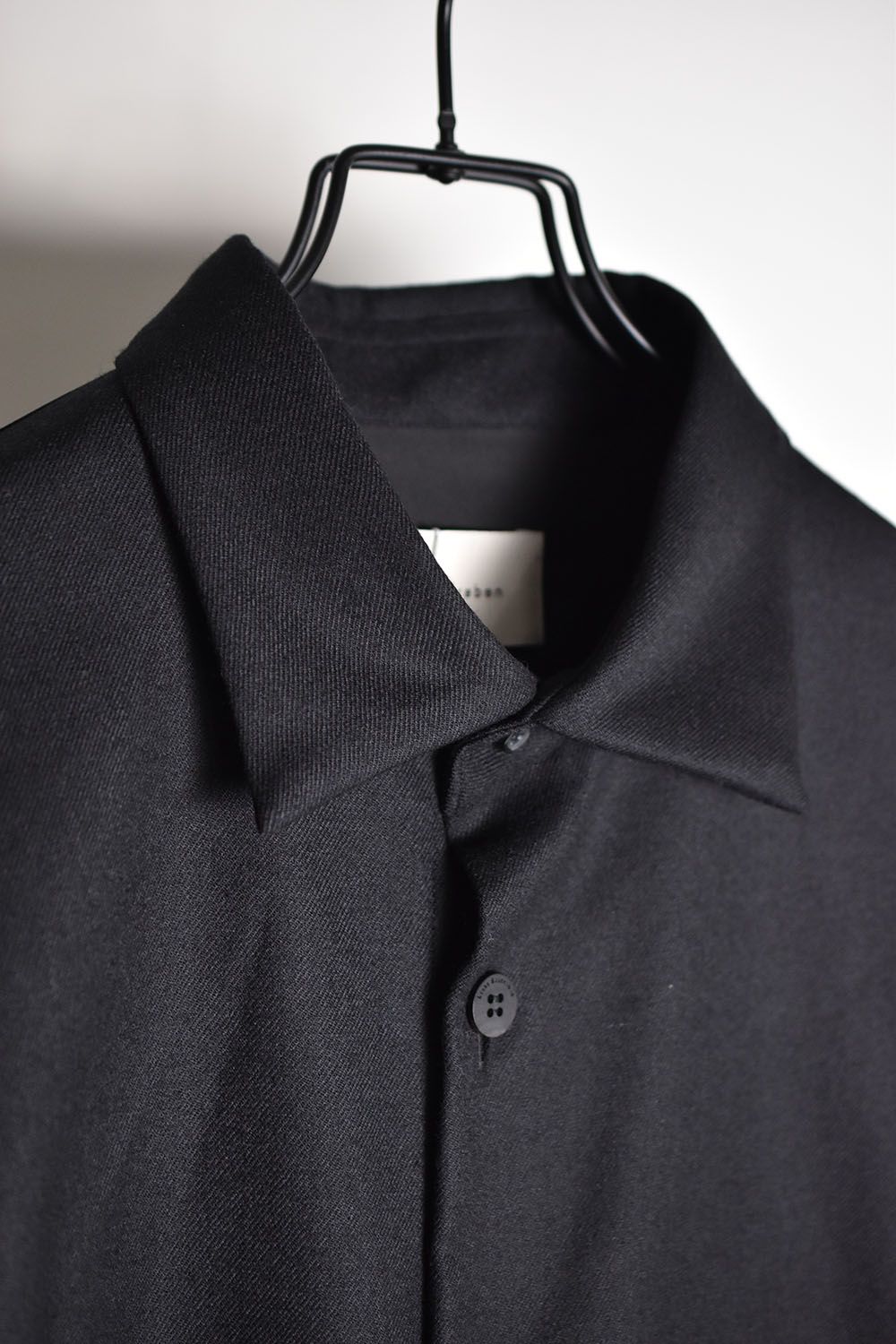 Knit Sleeve Shirts"Black"/ニットスリーブシャツ"ブラック"