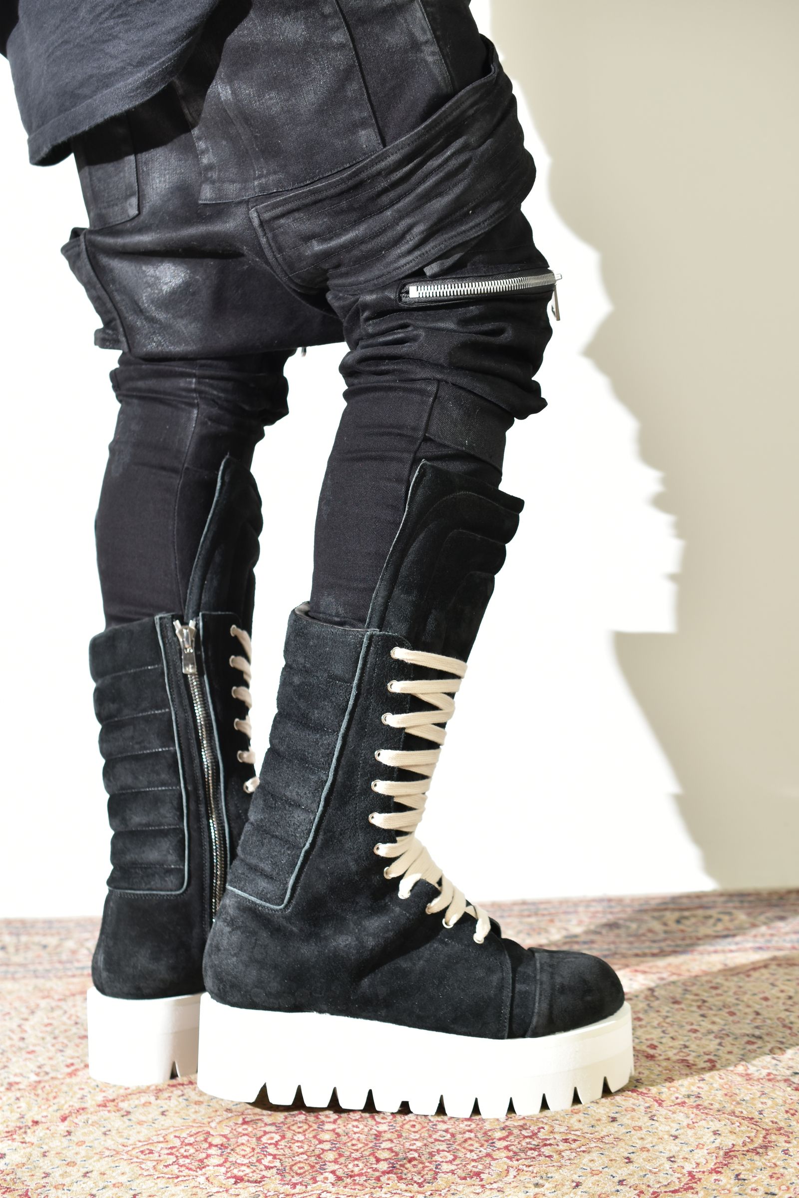 Torqe High Boots"Black × White" / トルクハイブーツ"ブラック×ホワイト"
