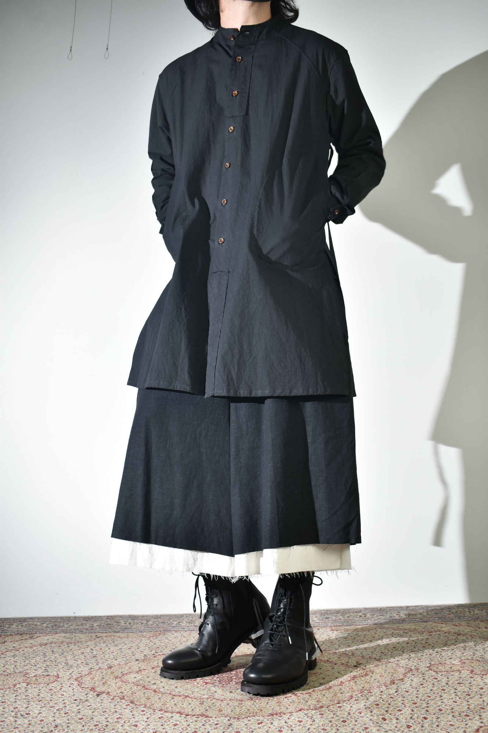 レイヤードで魅せるkujakuのハーフパンツ