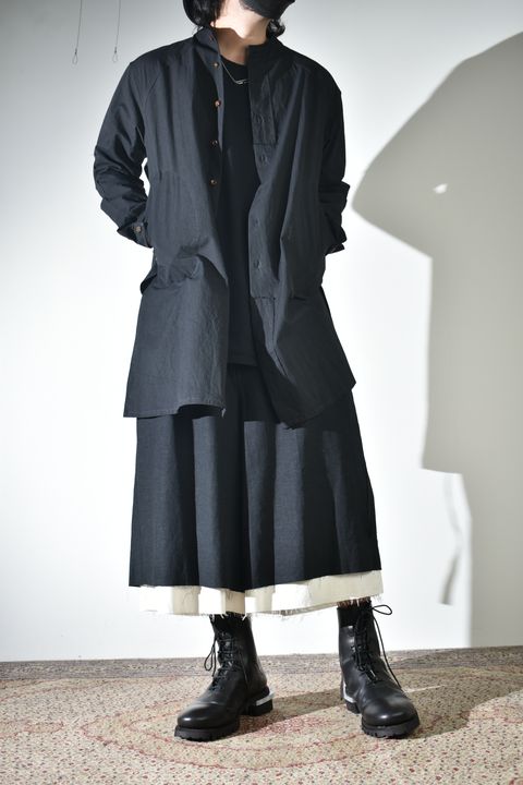 レイヤードで魅せるkujakuのハーフパンツ