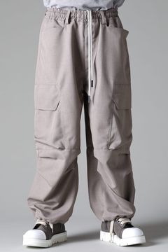 《2025AW先行予約》Cargo Wide Pants"Black / Grey" / カーゴワイドパンツ"ブラック/グレー"