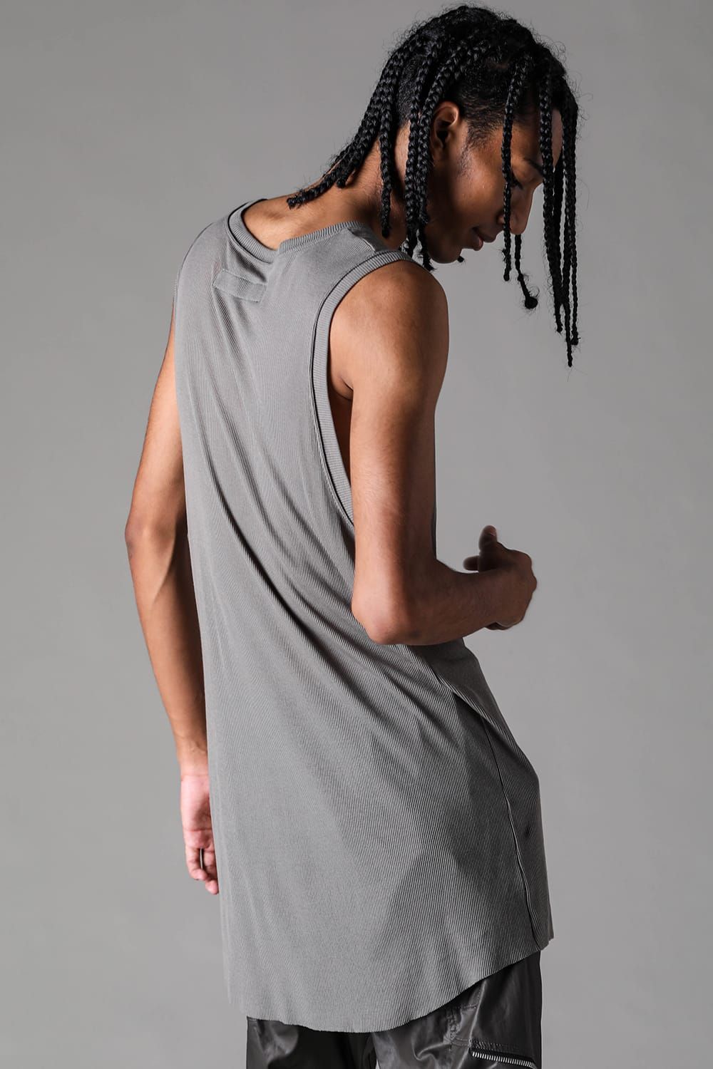 《2027SS先行予約》Rib Long Tank Top"Black / Ivory / L.Grey / Grey" / リブロングタンクトップ"ブラック / アイボリー /ライトグレー / グレー"