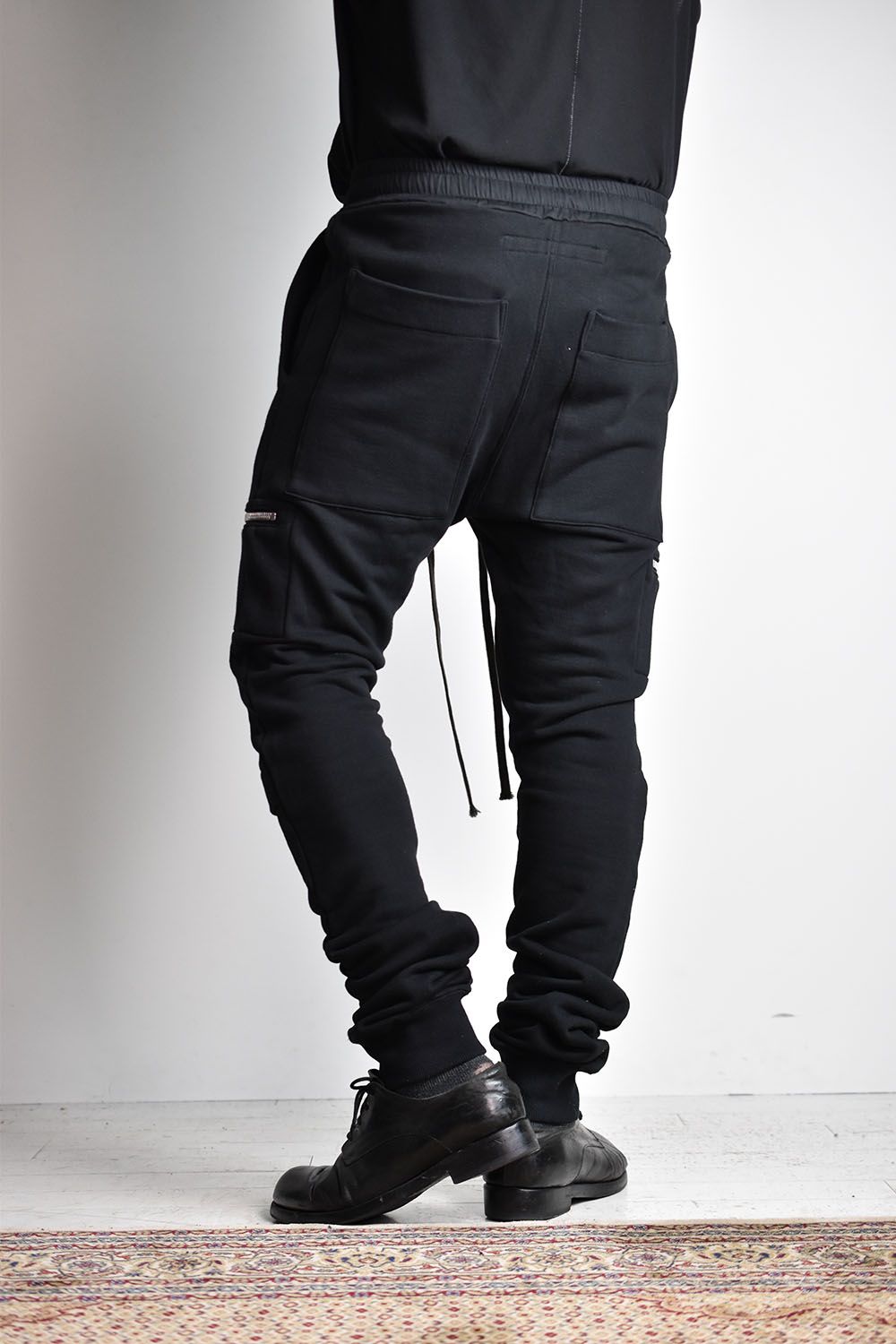 Sweat Slim Trousers"Black"/スウェットスリムトラウザーズ"ブラック"