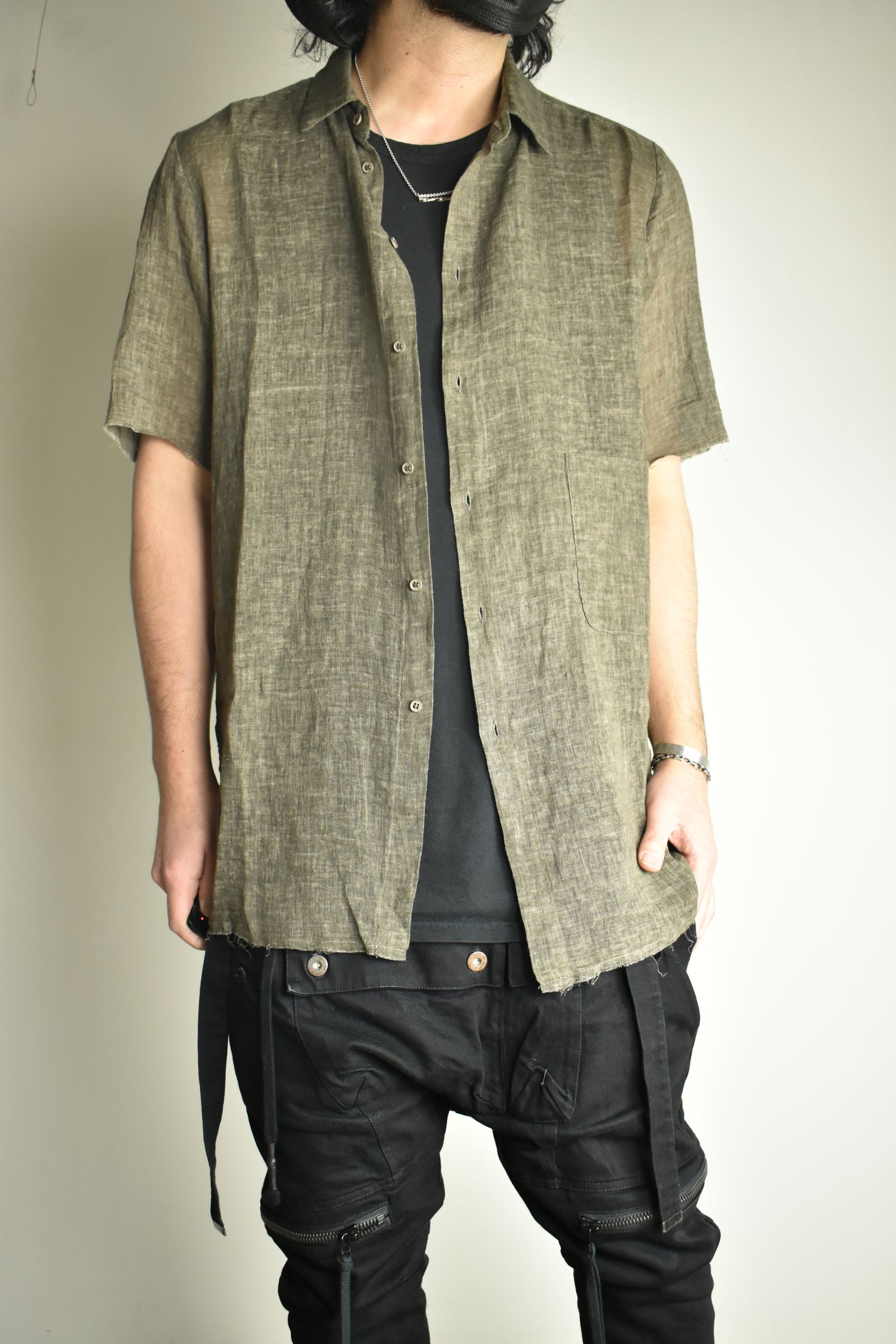 Short Sleeve Shirts"Charcoal Brown" / ショートスリーブシャツ"チャコールブラウン"