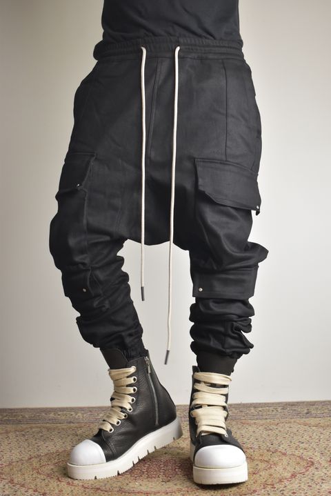 Bonding Sarouel Cargo Jogger Denim"Black" / ボンディングサルエルカーゴジョガーデニム"ブラック"