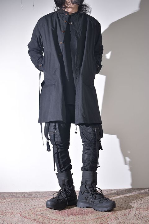 冬のニットジャケットスタイル