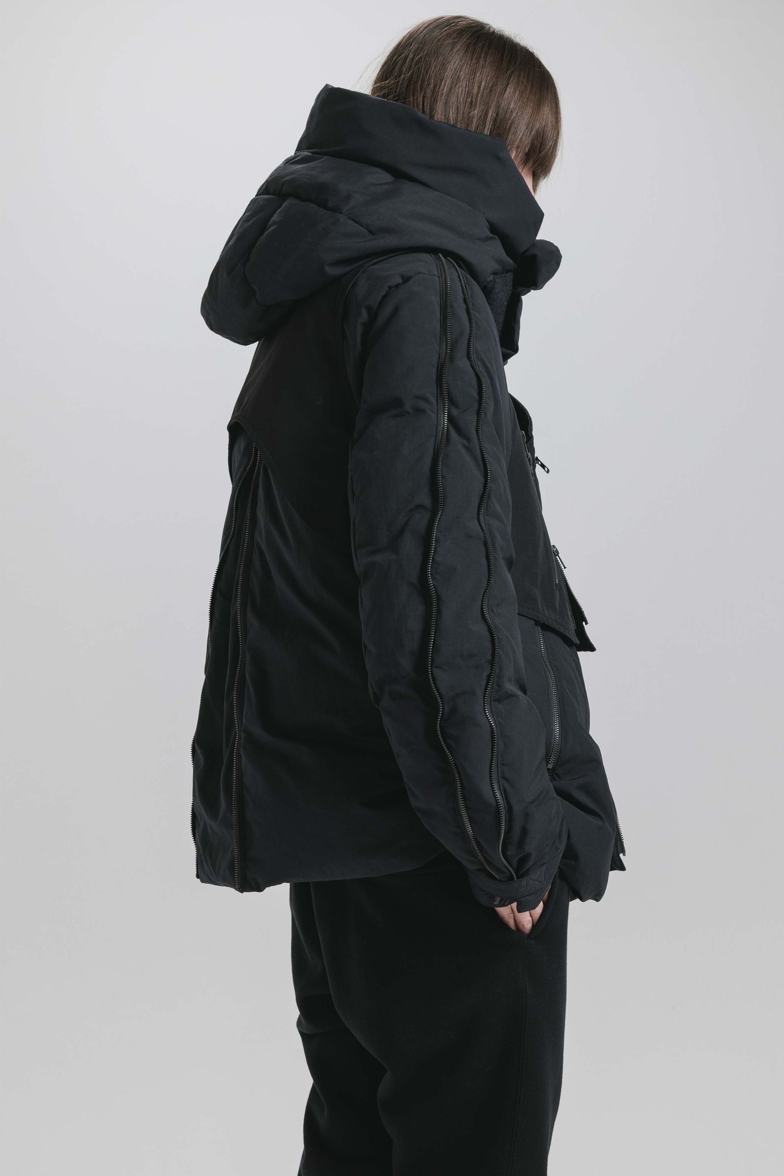 Multi Zip Down Parka Jacket (with Vest)"Black" / マルチジップダウンパーカージャケット(ベスト付き)"ブラック"