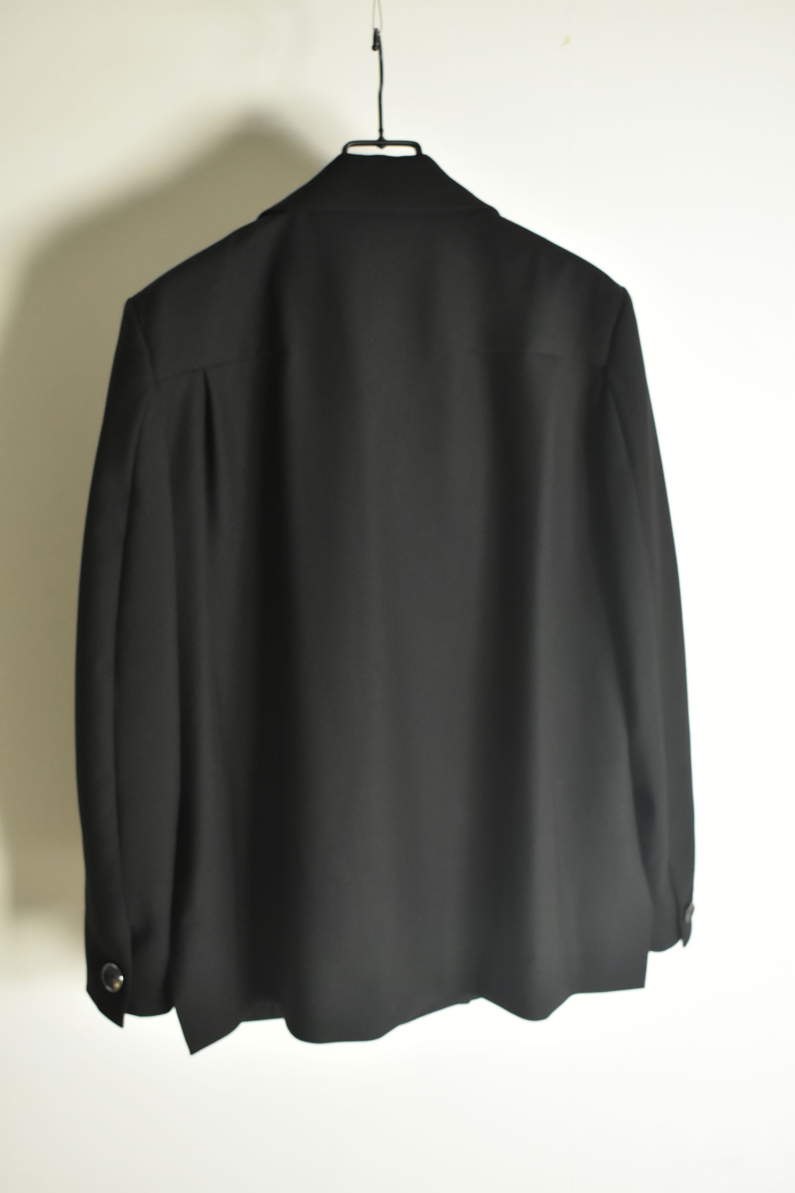 Notch Lapel Double Breasted Tailored Jacket "Black" / ノッチドラペルダブルブレストテーラードジャケット"ブラック"