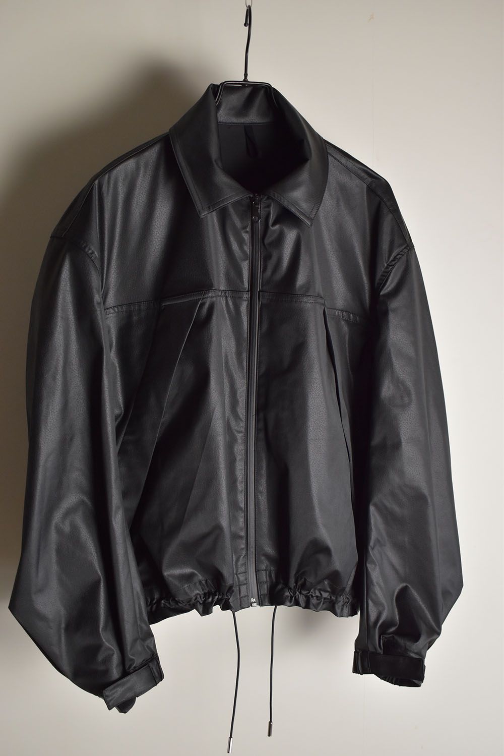 Fake Fake Leather Flight Jacket"Black"/フェイクフェイクレザーフライトジャケット"ブラック"