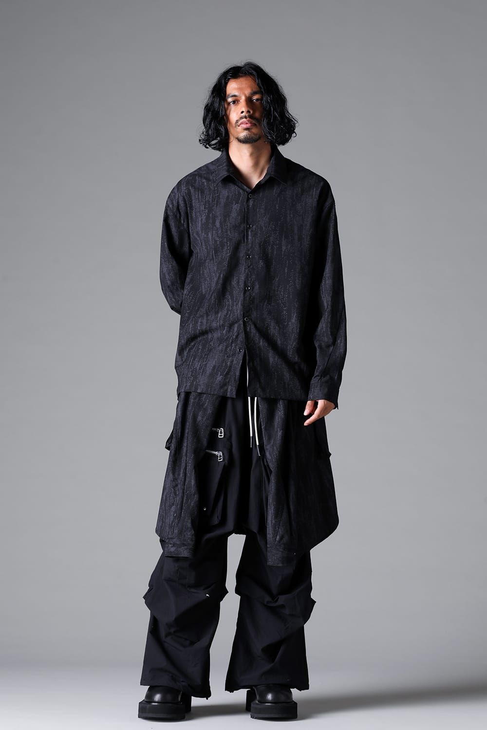 《2026SS先行予約》Cargo Tuck Wide Pants"Black / White /Stone" / カーゴタックワイドパンツ"ブラック/ホワイト/ストーン"