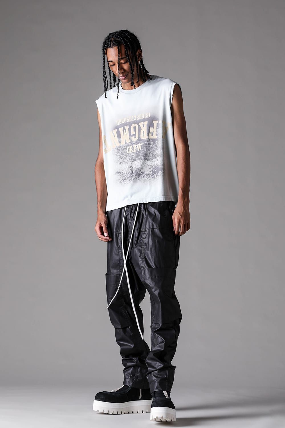 《2027SS先行予約》AFRGMNT Short Tank "Burnt Black / Ecru / Smoky Indigo / Ash Mint " / AFRGMNT ショートタンク"バーントブラック / エクリュ /スモーキーインディゴ /アッシュミント"
