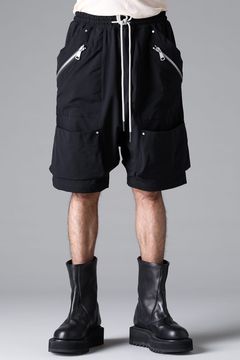 《2026SS先行予約》Stretch Nylon Cargo Shorts"Black" / ストレッチナイロンカーゴショーツ"ブラック"