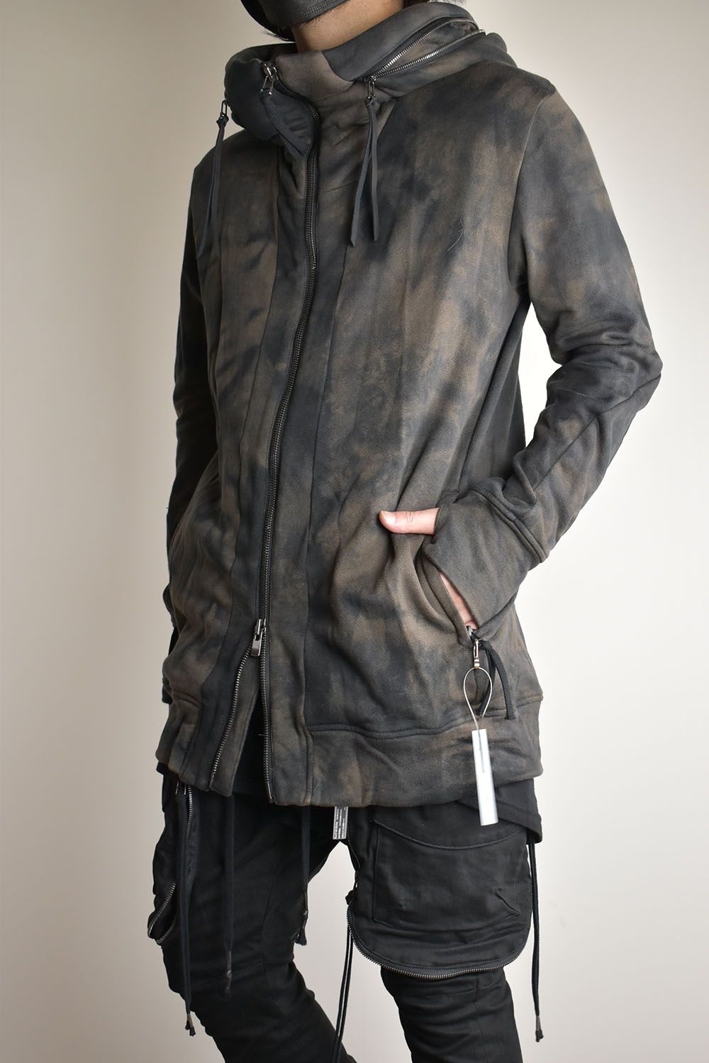 Non Ply Yarn Lined Hooded Jacket"Dust" /  無撚糸裏毛フーデッドジャケット"ダスト"