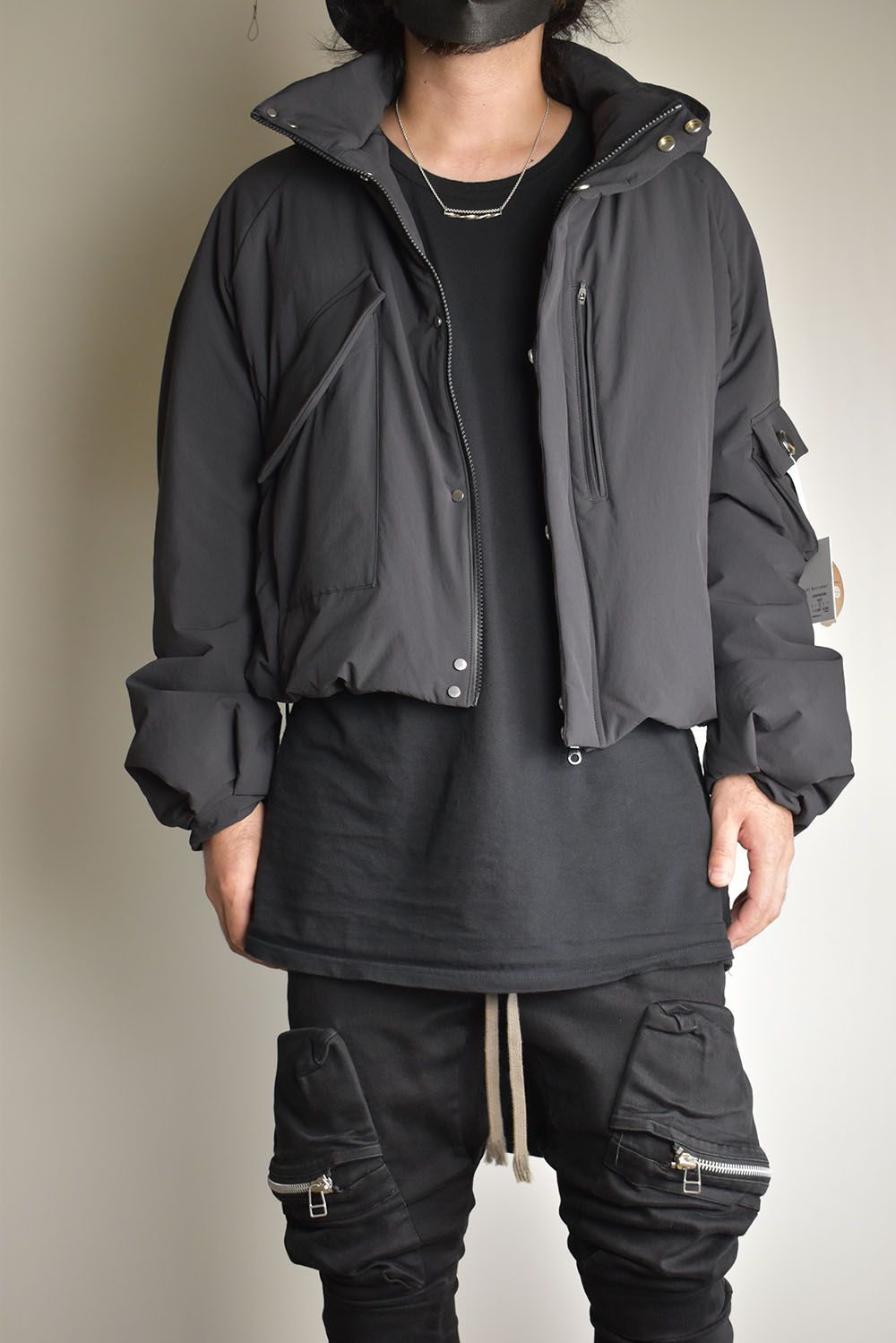 Padding Short Blouson"Black" / パディングショートブルゾン"ブラック"