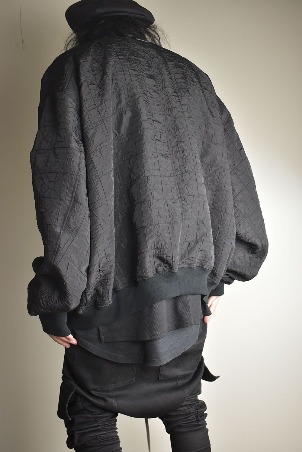 Geometry Jumbo MA-1 Blouson"Black" / ジオメトリージャンボMA-1ブルゾン"ブラック"