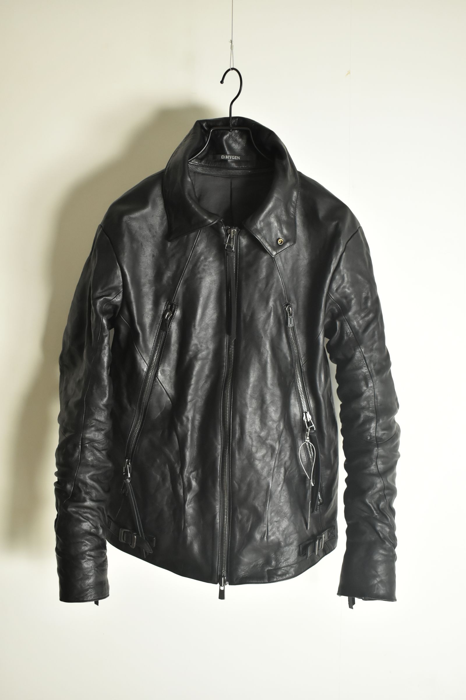 Horse Leather Collar Detachable Jacket"Black" / ホースレザーカラーデタッチャブルジャケット"ブラック"