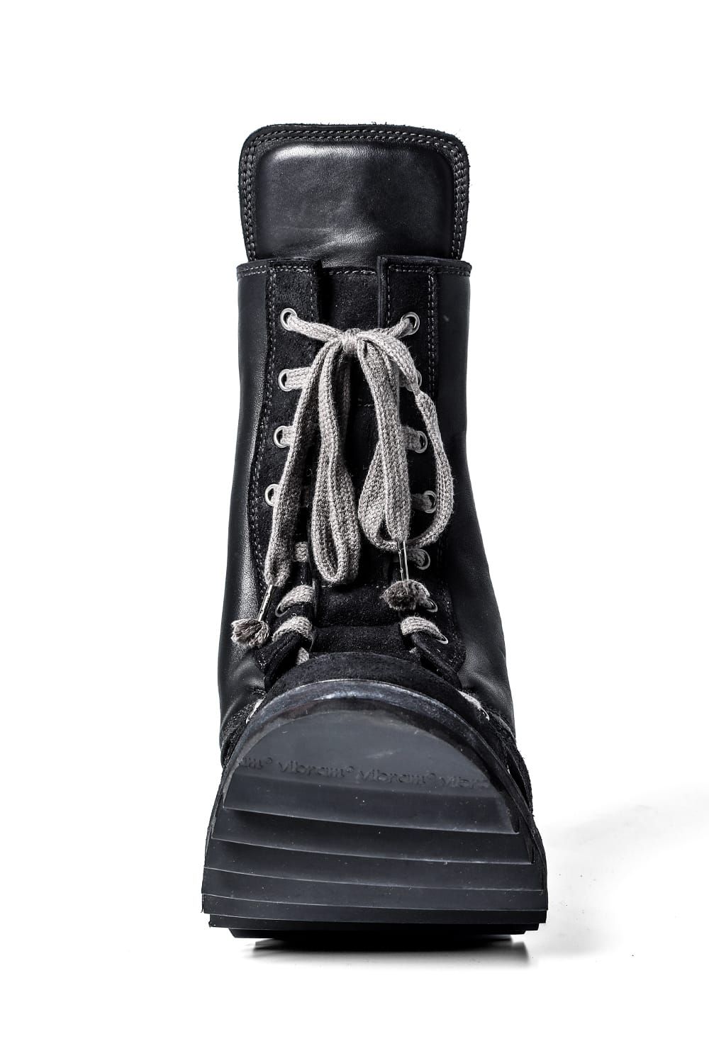 Horse Leather Shark Sole Lace-Up Boots "Black" / ホースレザーシャークソールレースアップブーツ"ブラック"