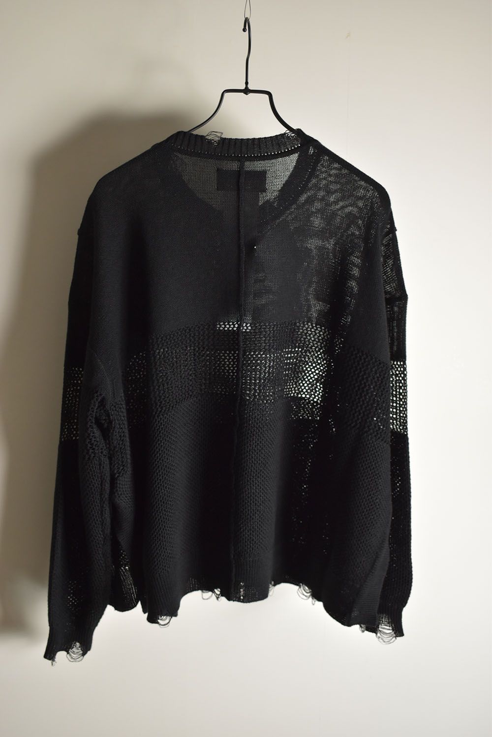 Crash Summer Knit"Black" / クラッシュサマーニット"ブラック"