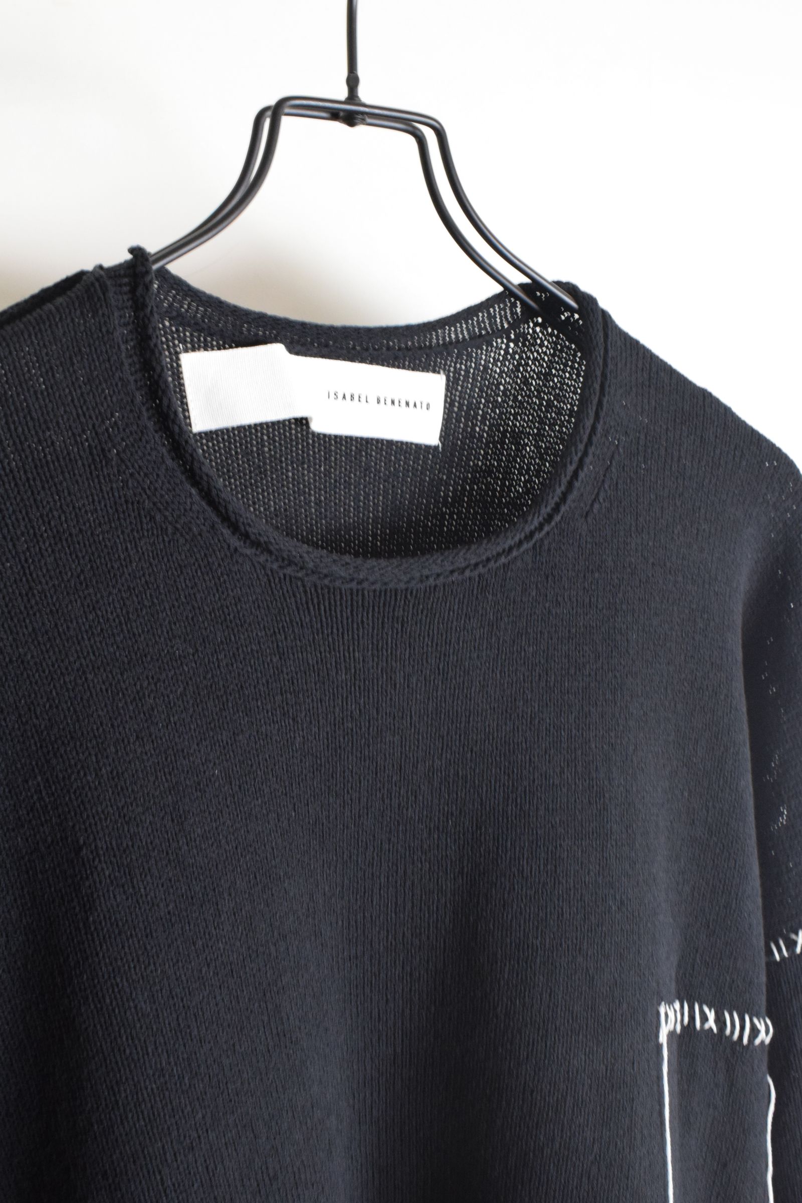 Stitch knit "Black" / ステッチニット"ブラック"