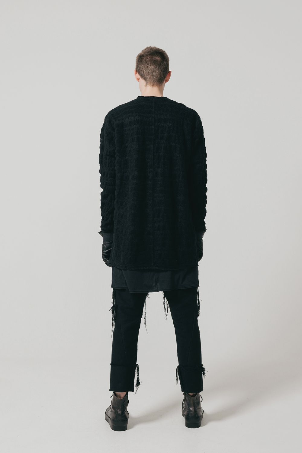 OVERSIZED LAYERED LONG SLEEVE T SHIRT"Black"/オーバーサイズドレイヤードロングスリーブTee"ブラック"