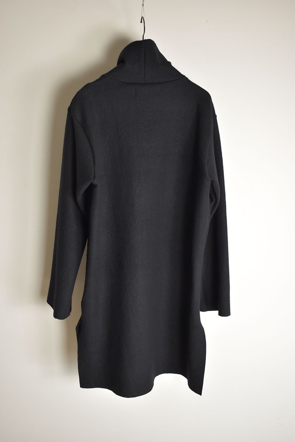 High Neck Long Pullover"Black"/ ハイネックロングプルオーバー"ブラック"