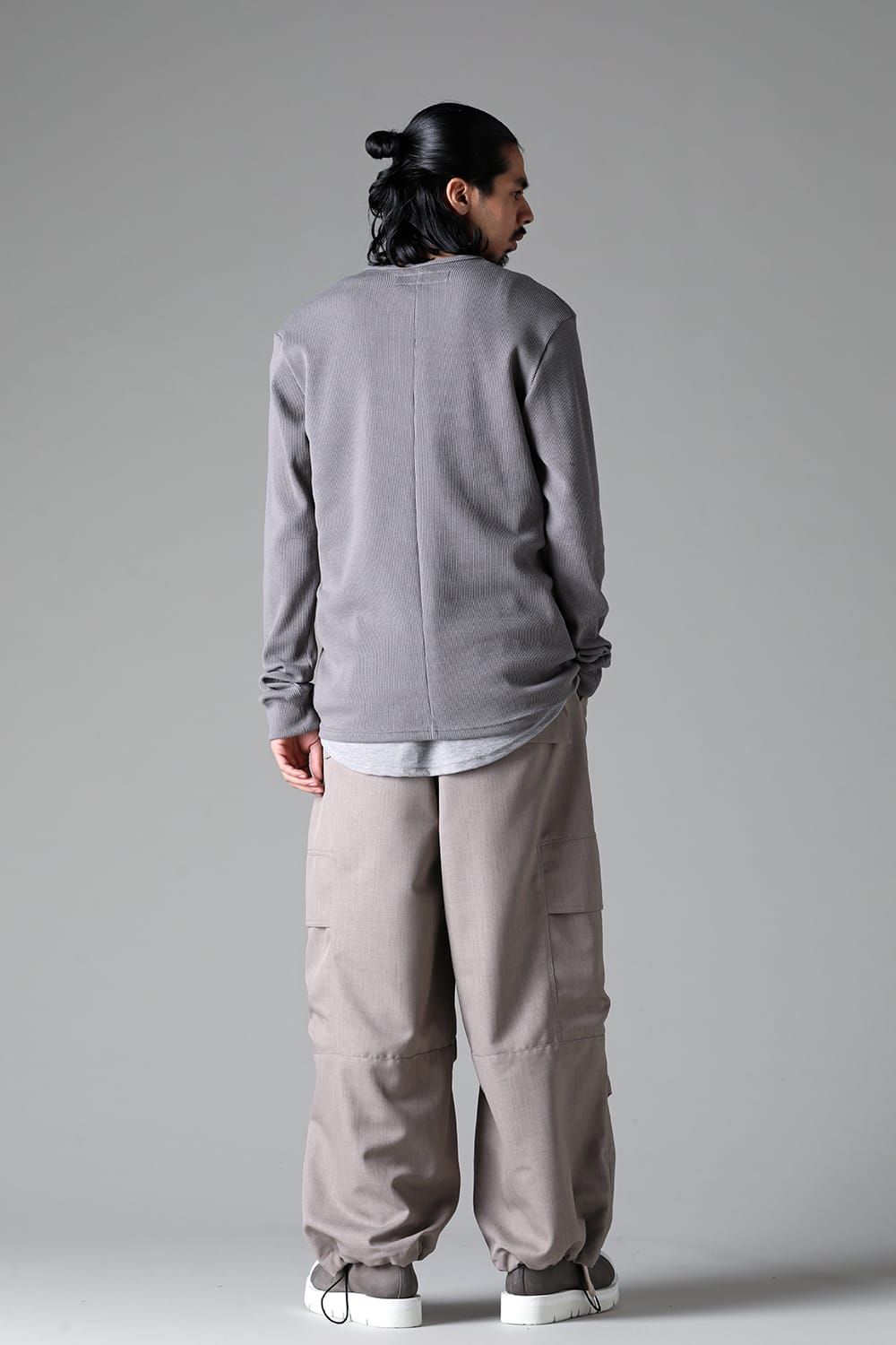 《2025AW先行予約》Crew Neck Top"Black / Beige /Khaki /Grey /D.Grey" / クルーネックトップ"ブラック/ベージュ/カーキ/グレー/ダークグレー"