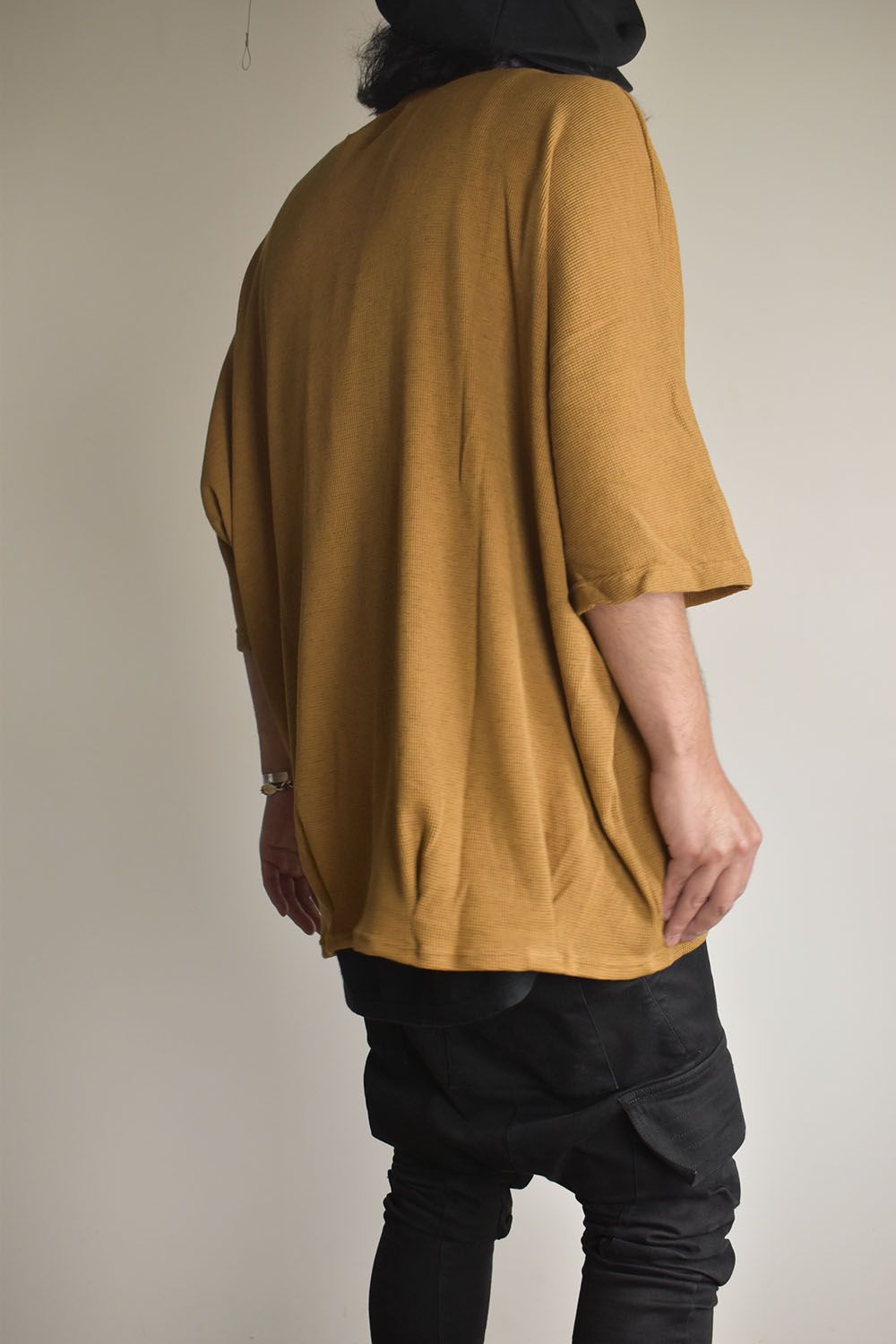 Waffle Dolman Tee"Raw Unber" / ワッフルドルマンTee"ローアンバー"