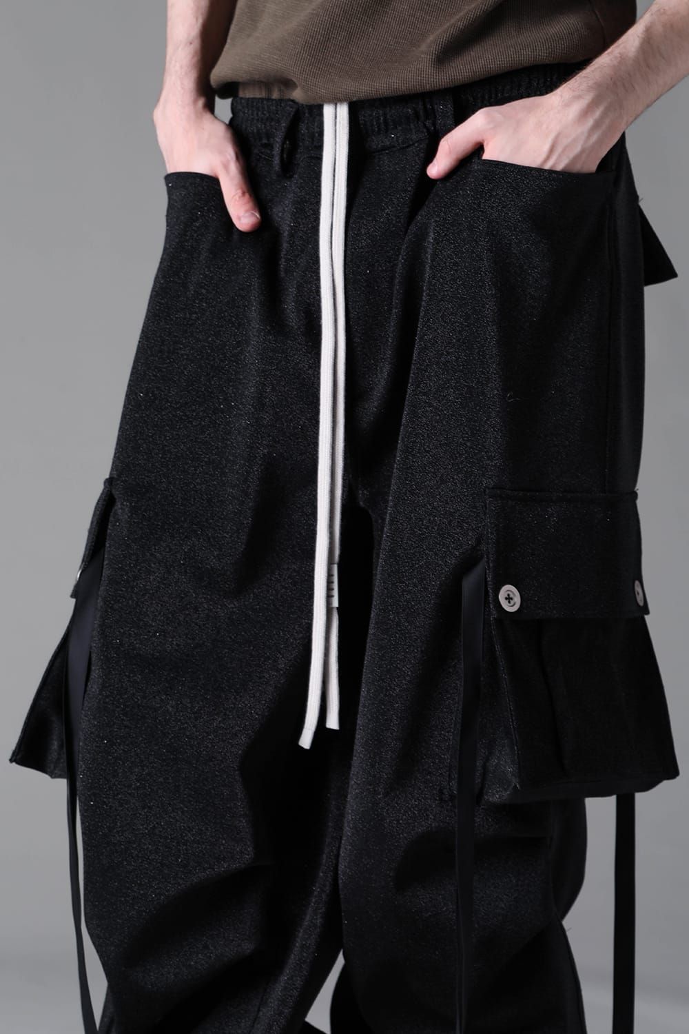 《2026AW先行予約》Lurex Extra Wide Pants"Black" / ルレックス エクストラワイドパンツ"ブラック"