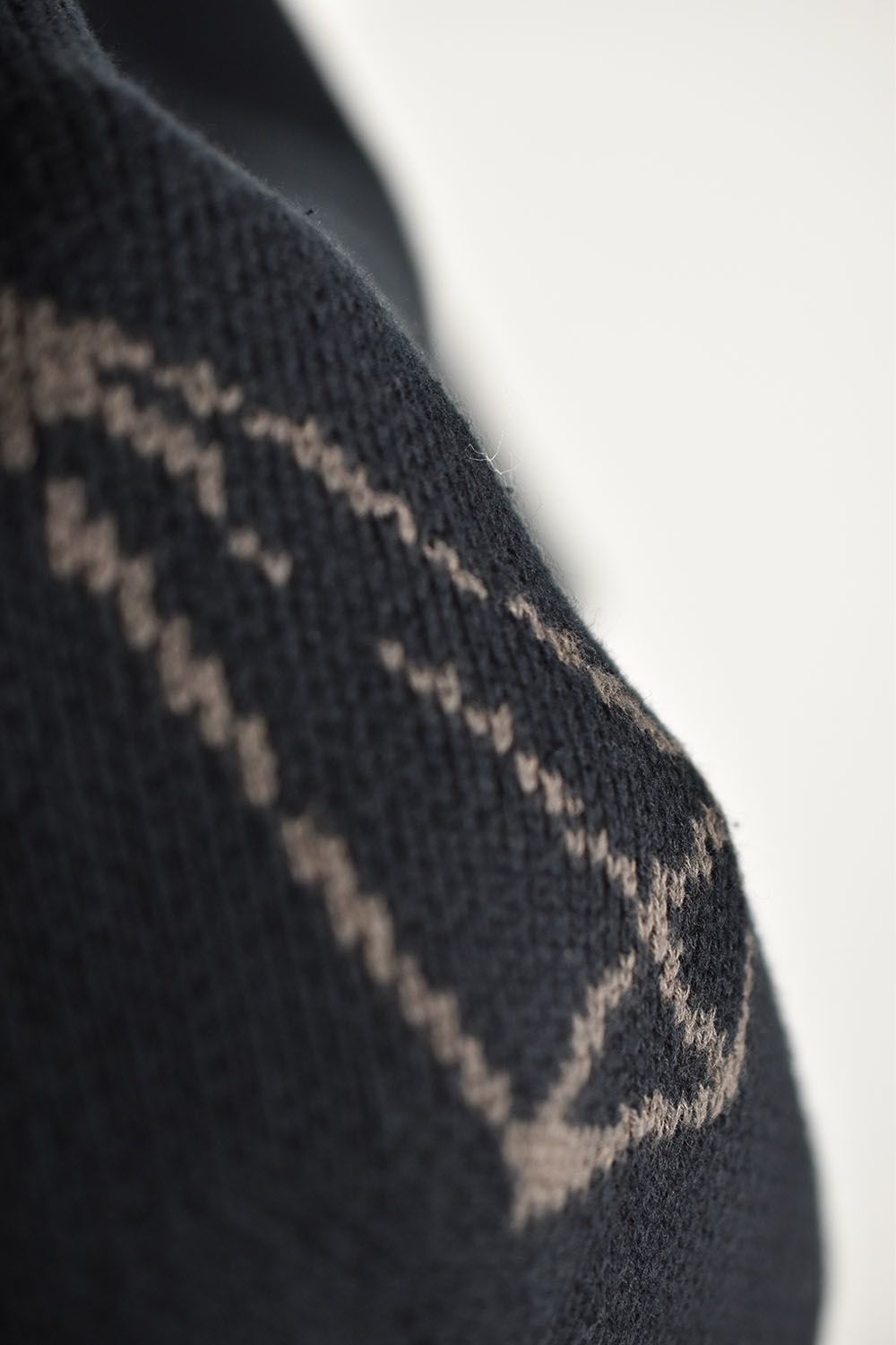 Pyra Pattern Knit Top"Black×Brown"/パイラパターンニットトップ"ブラック×ブラウン"
