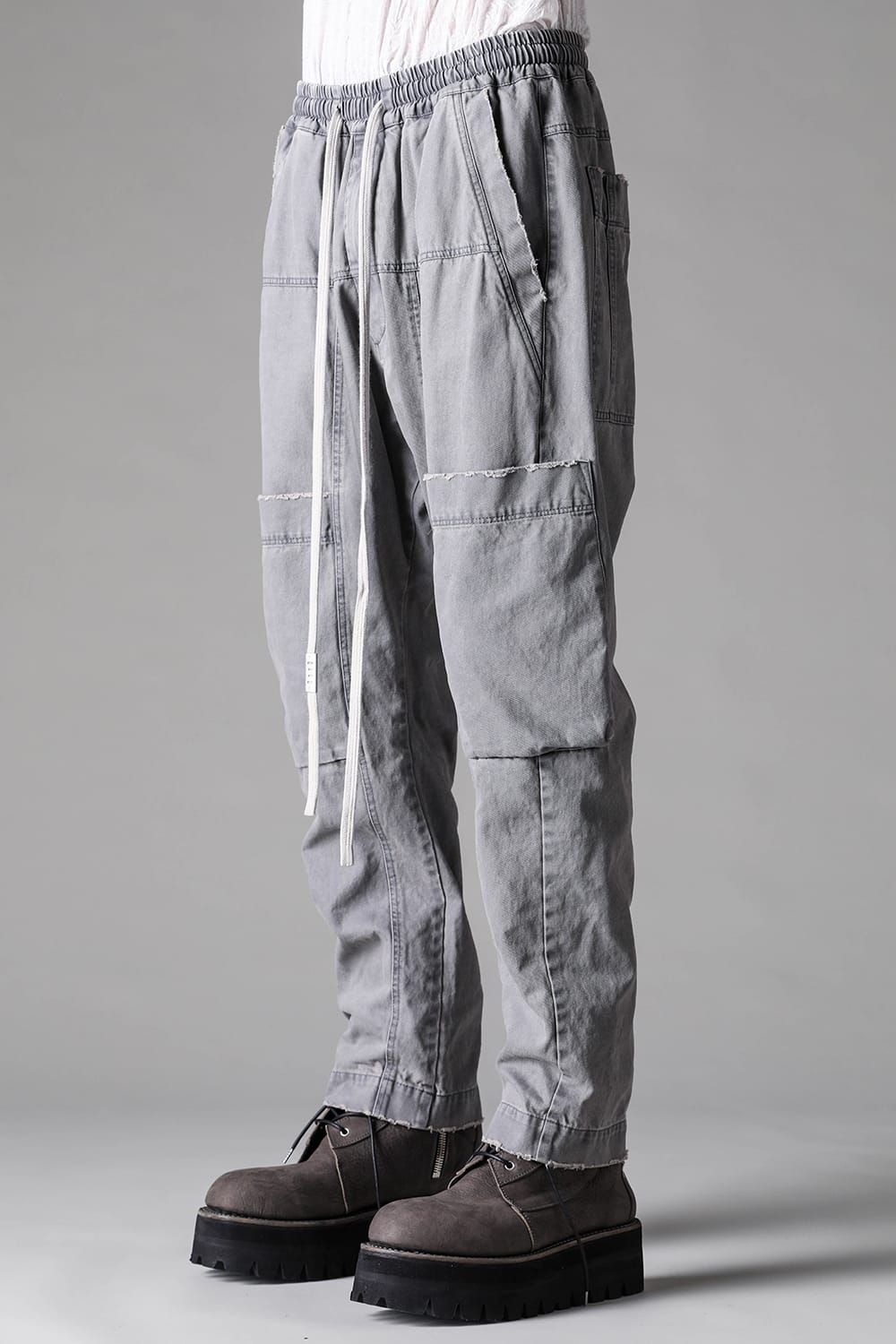 《2027SS先行予約》Cargo Long Tapered Pants "Vintage Black / Dust Grey / Dusty Olive" / カーゴロングテーパードパンツ "ヴィンテージブラック /ダストグレー /ダスティオリーブ"