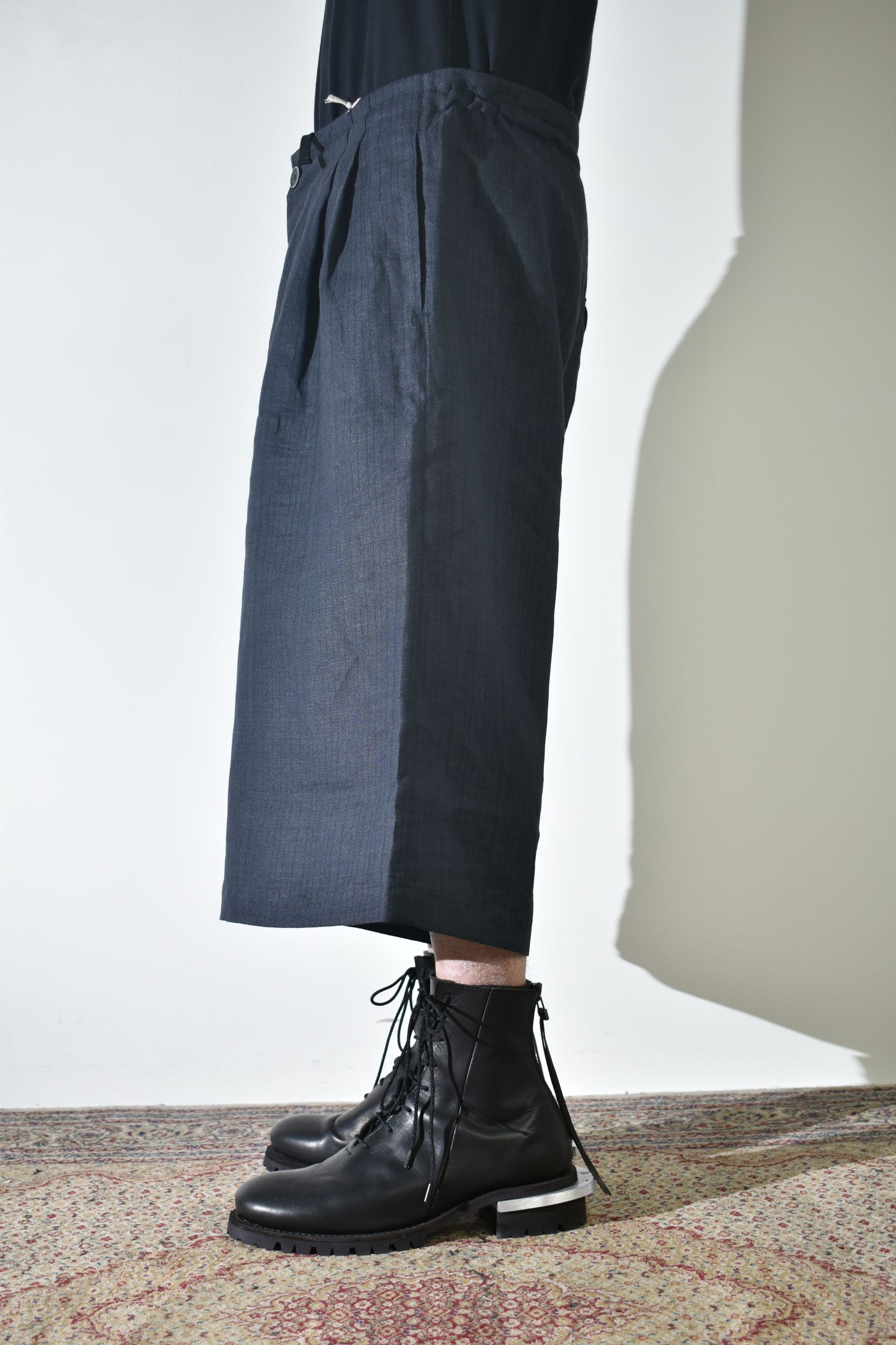 Linen Silk Trousers"Tuxedo" / リネンシルクトラウザー"タキシード"