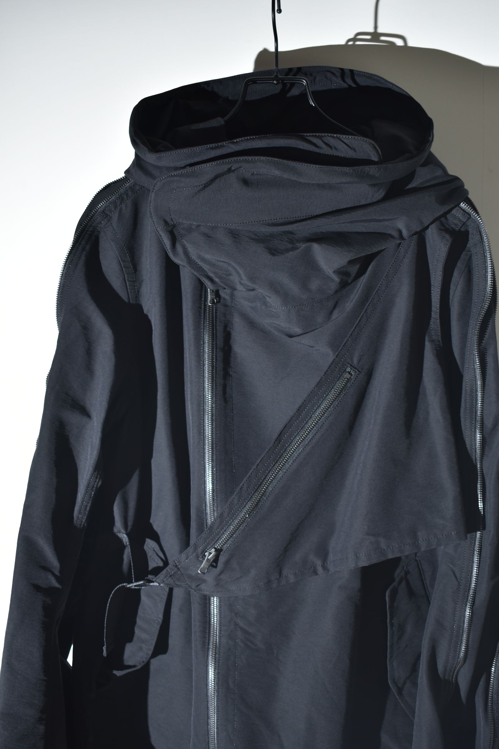 Multi Zip Short Mods Coat"Black" / マルチジップショートモッズコート"ブラック"